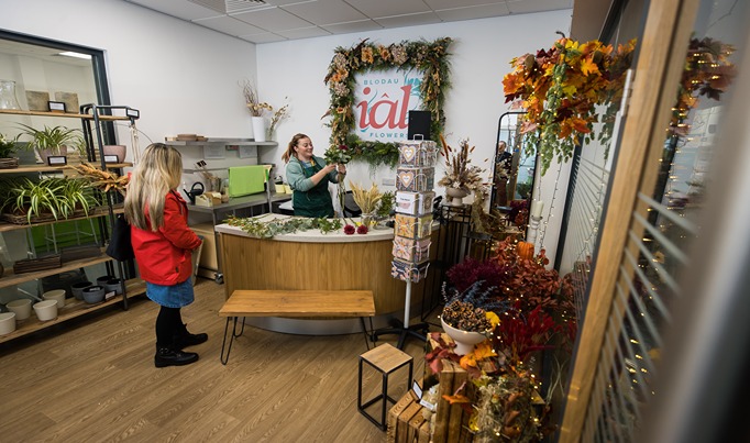 ial Flowers, located at Yale, decorated with flowers