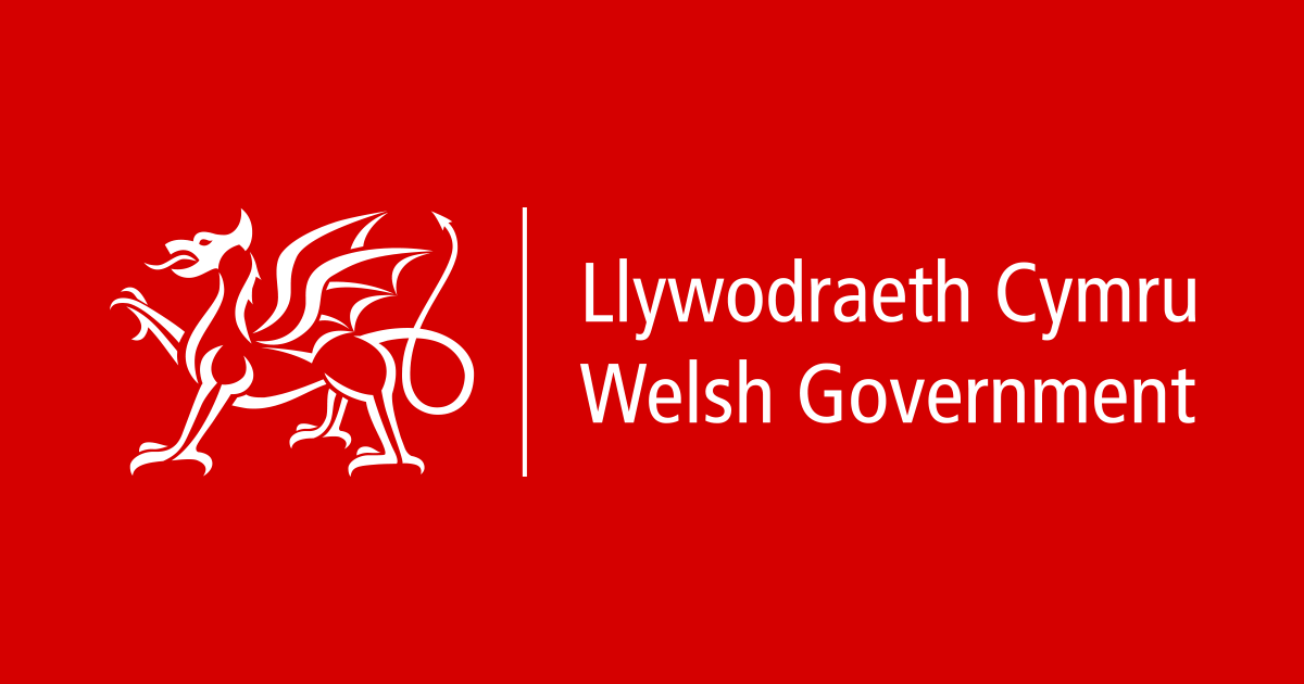 welsh government government with red background