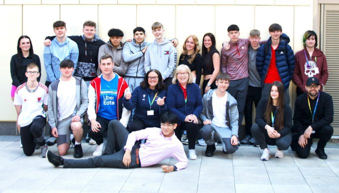 BTEC Business students that took part in charity event