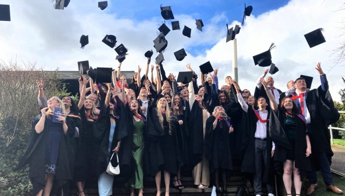 “Teamwork, organisation, and resilience are all skills Coleg Cambria has gifted us. Take every skill you have learned during your time here into your future careers and personal lives as they are absolutely invaluable.”