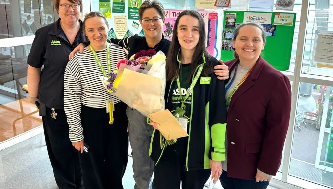STUDENTS with learning difficulties bagged permanent roles at a leading supermarket chain.